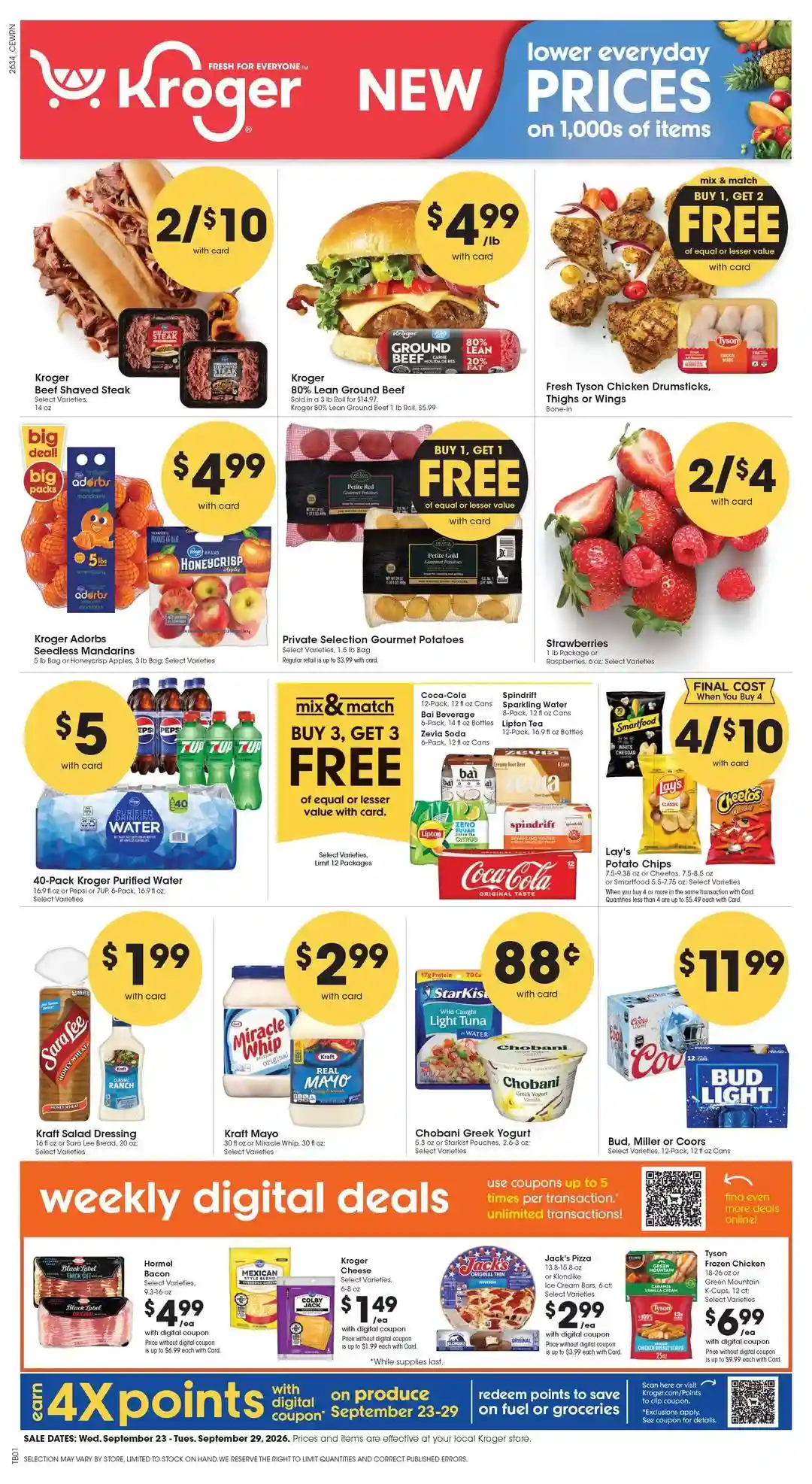Kroger Weekly Ad page 1