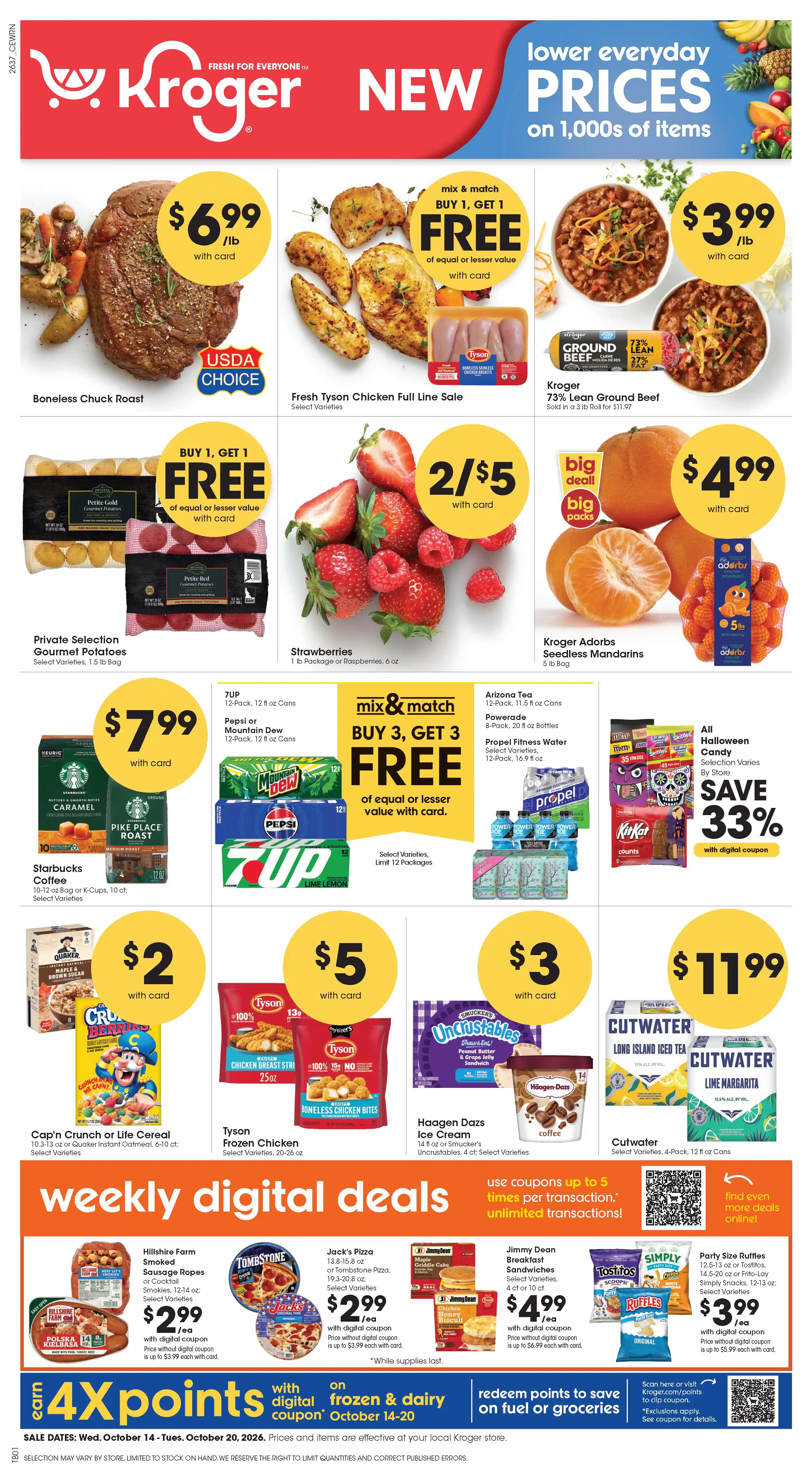 Kroger Weekly Ad October 14 - October 20, 2026 - Page 1