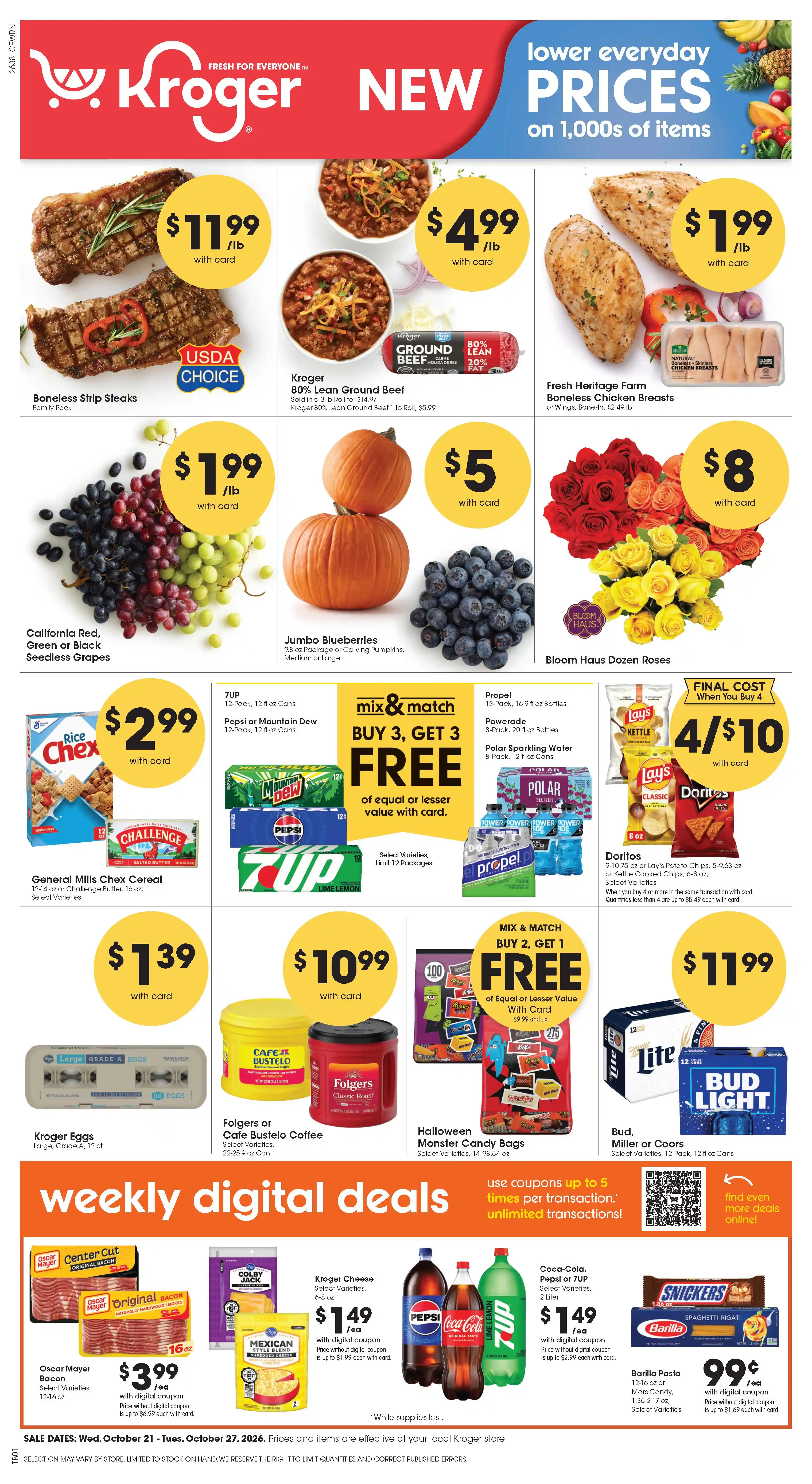 Kroger Weekly Ad October 21 - October 27, 2026 - Page 1