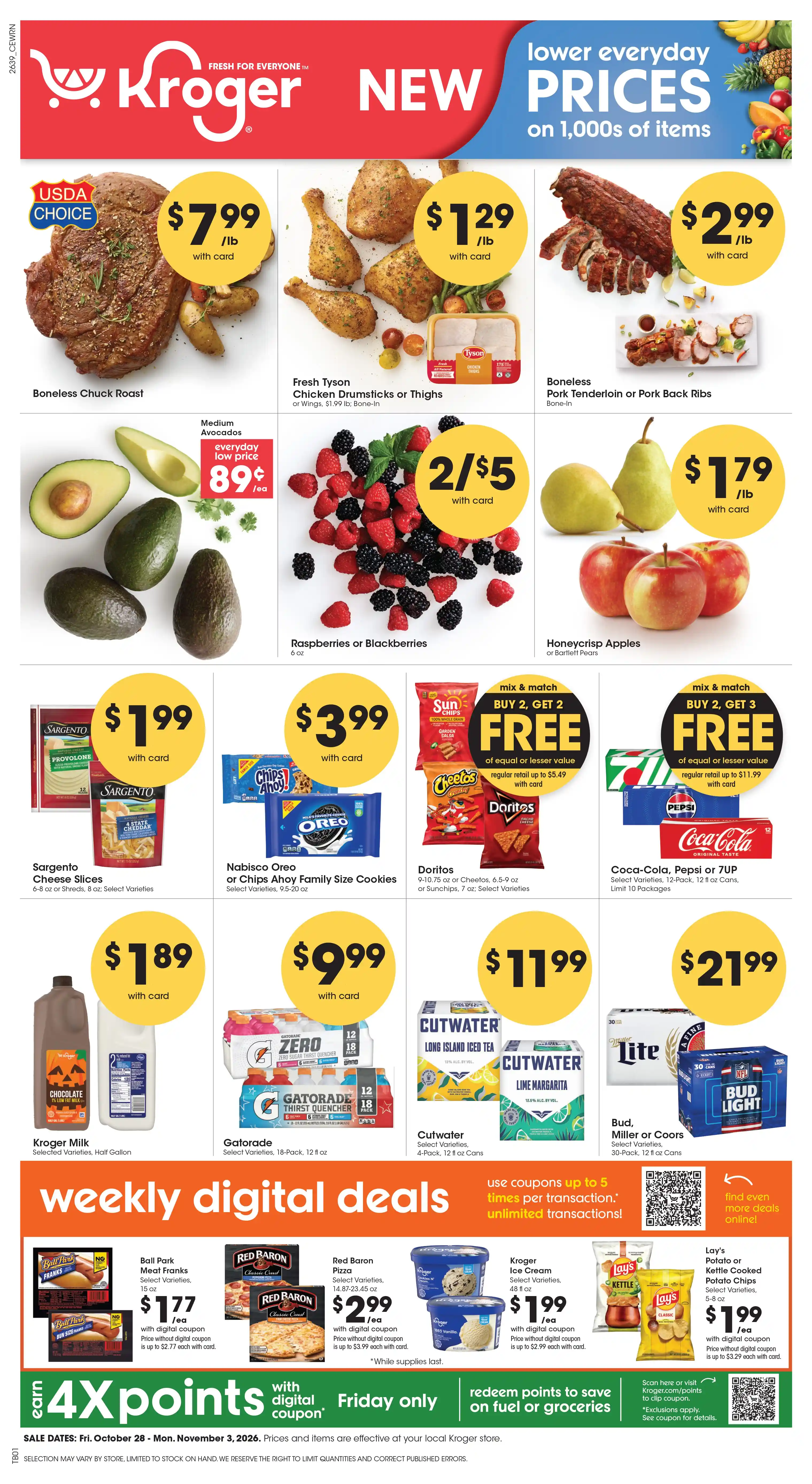 Kroger Weekly Ad October 28 - November 3, 2026 - Page 1
