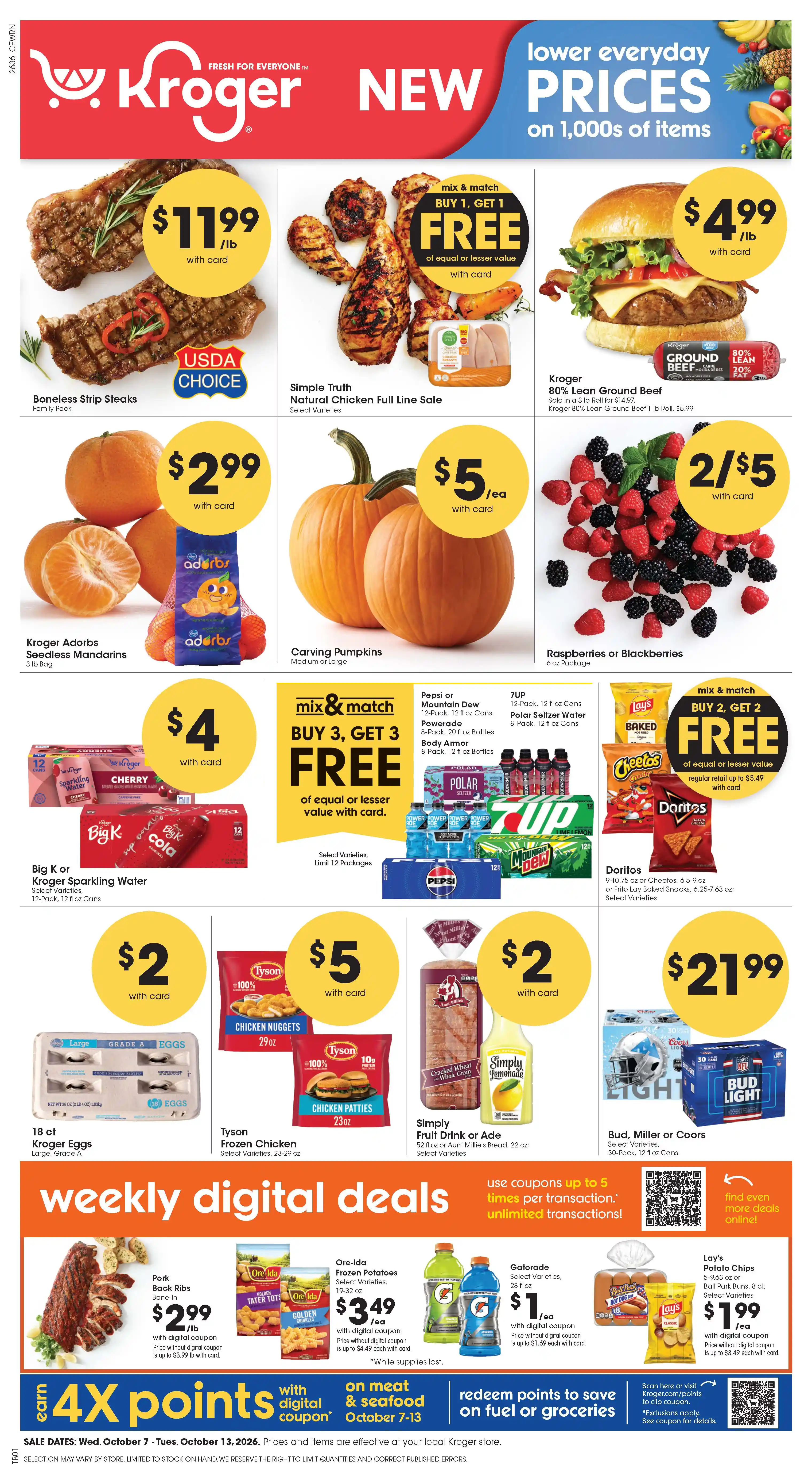 Kroger Weekly Ad October 7 - October 13, 2026 - Page 1